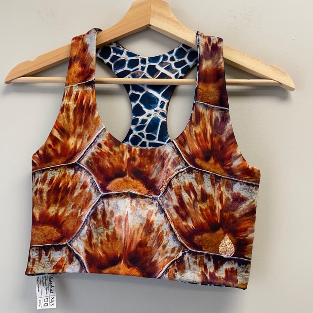 Waterlust Turtle Racerback Bikini Top - Women Swim Bikinis
